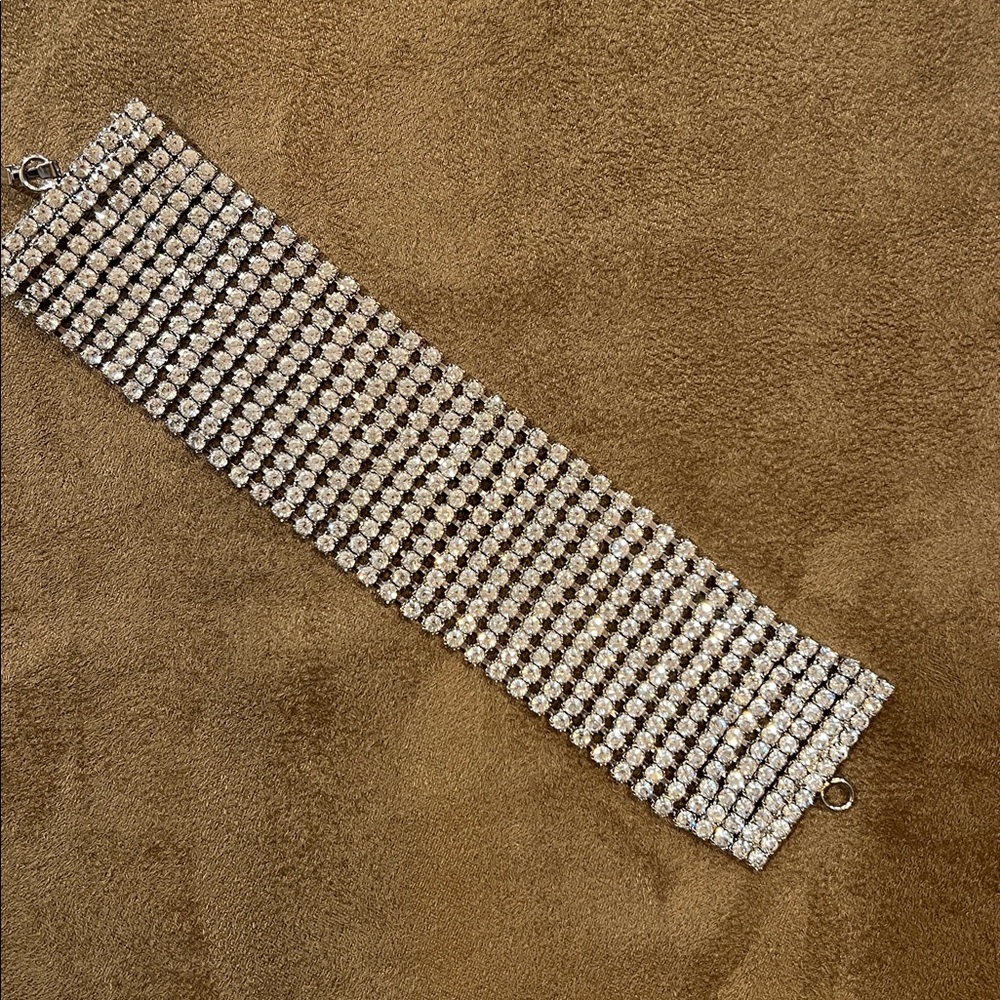 Elegant Silver & Crystal Bracelet